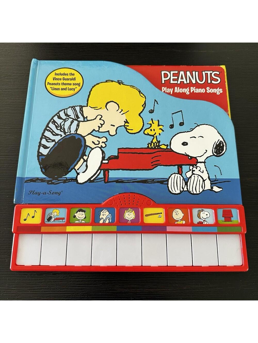 Peanuts Play Along Piano Songs Interactive Book Used - VERY GOOD New Batteries